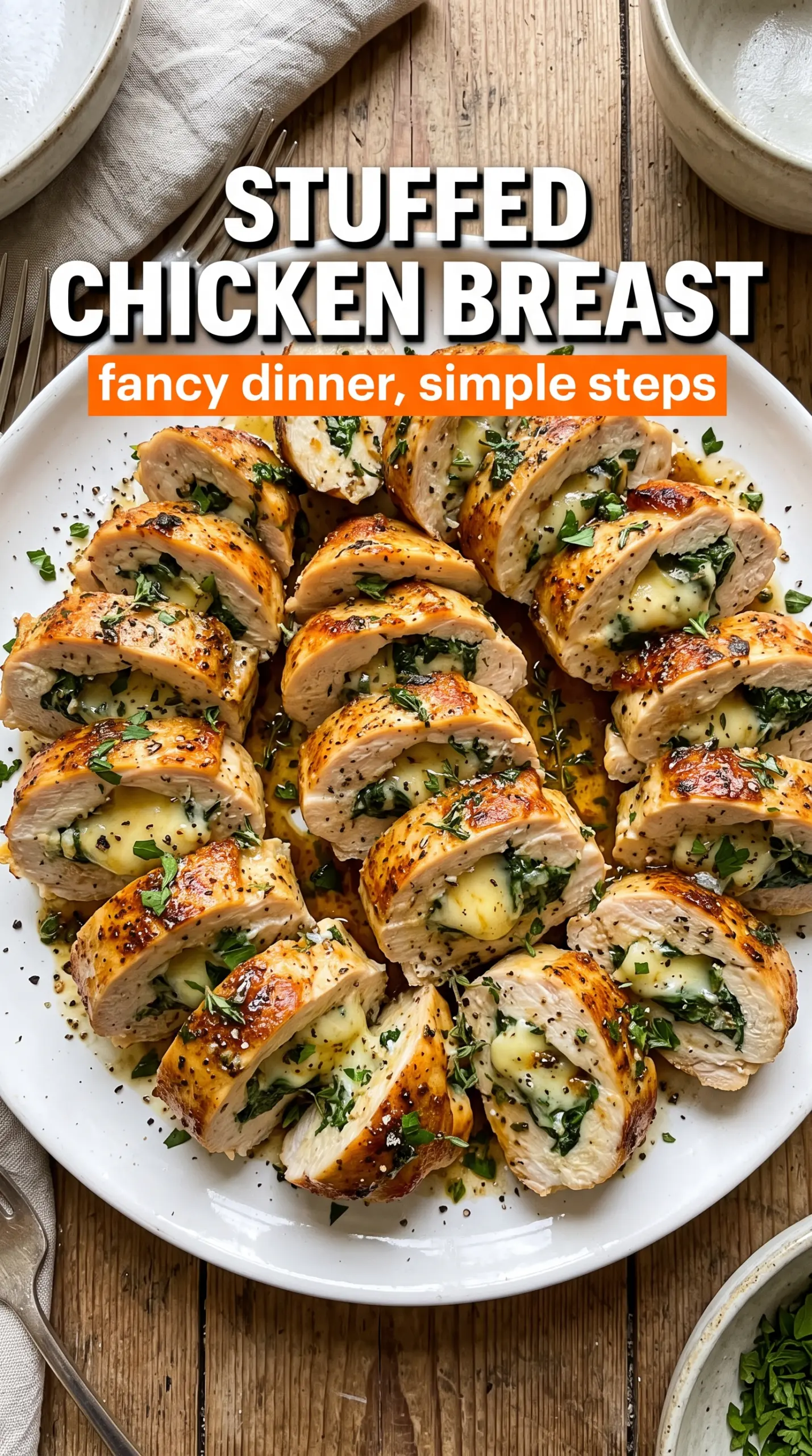 Stuffed chicken breast spinach cream cheese mozzarella