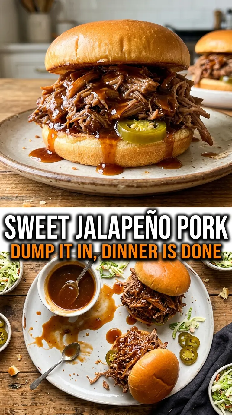 Sweet Jalapeño Pork glossy skillet glaze