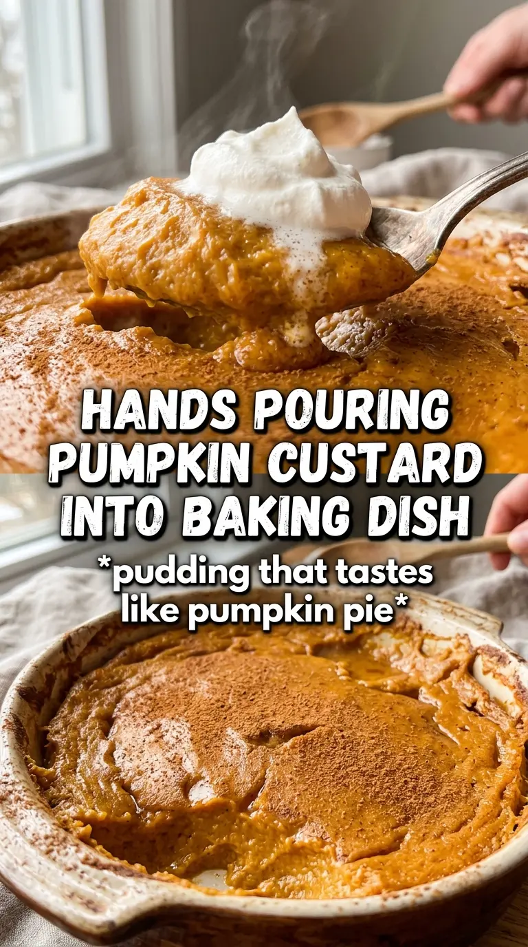 Baked Pumpkin Spice Pudding creamy spiced