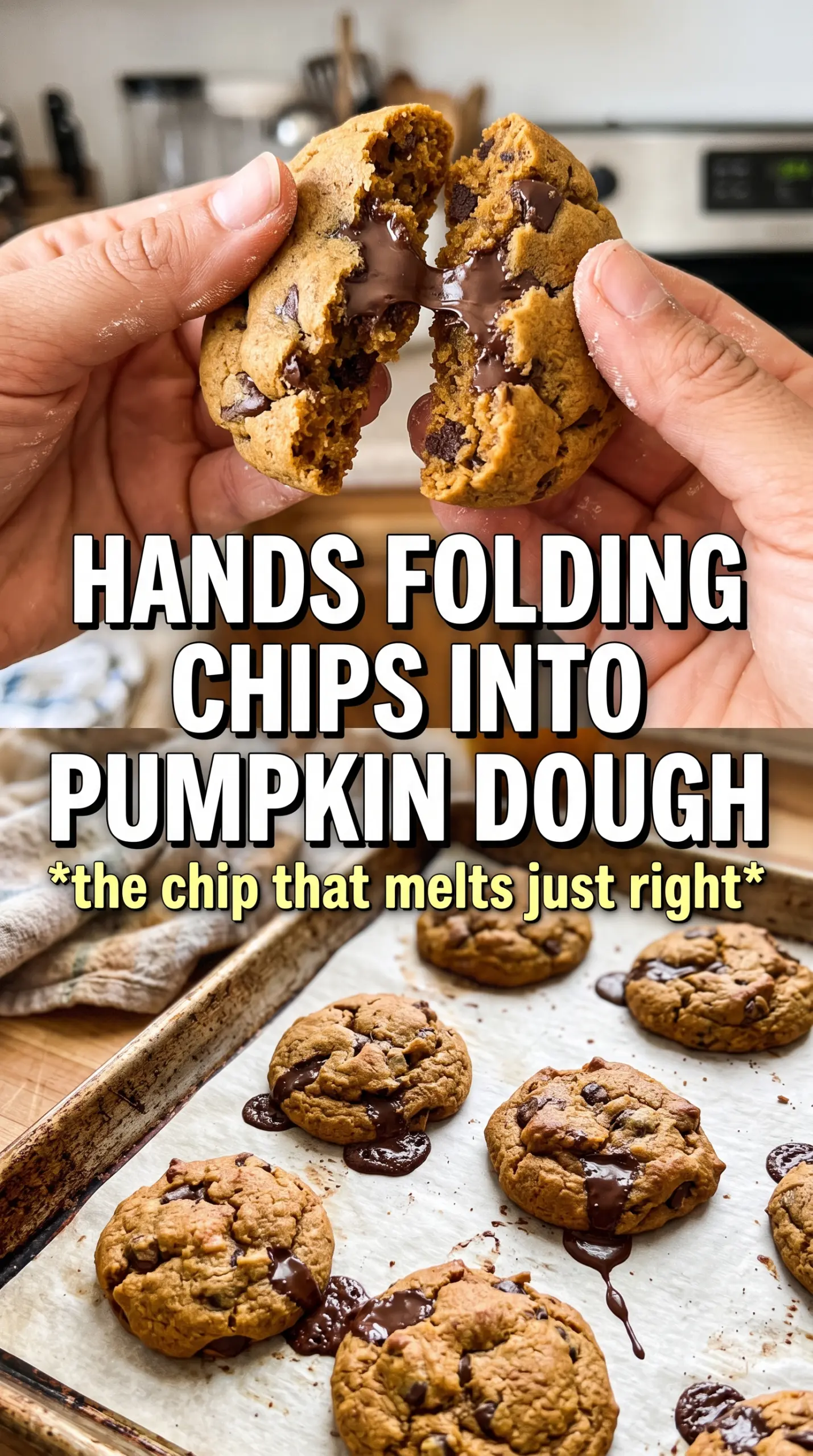 Chocolate Chip Pumpkin Cookies soft chocolatey spiced
