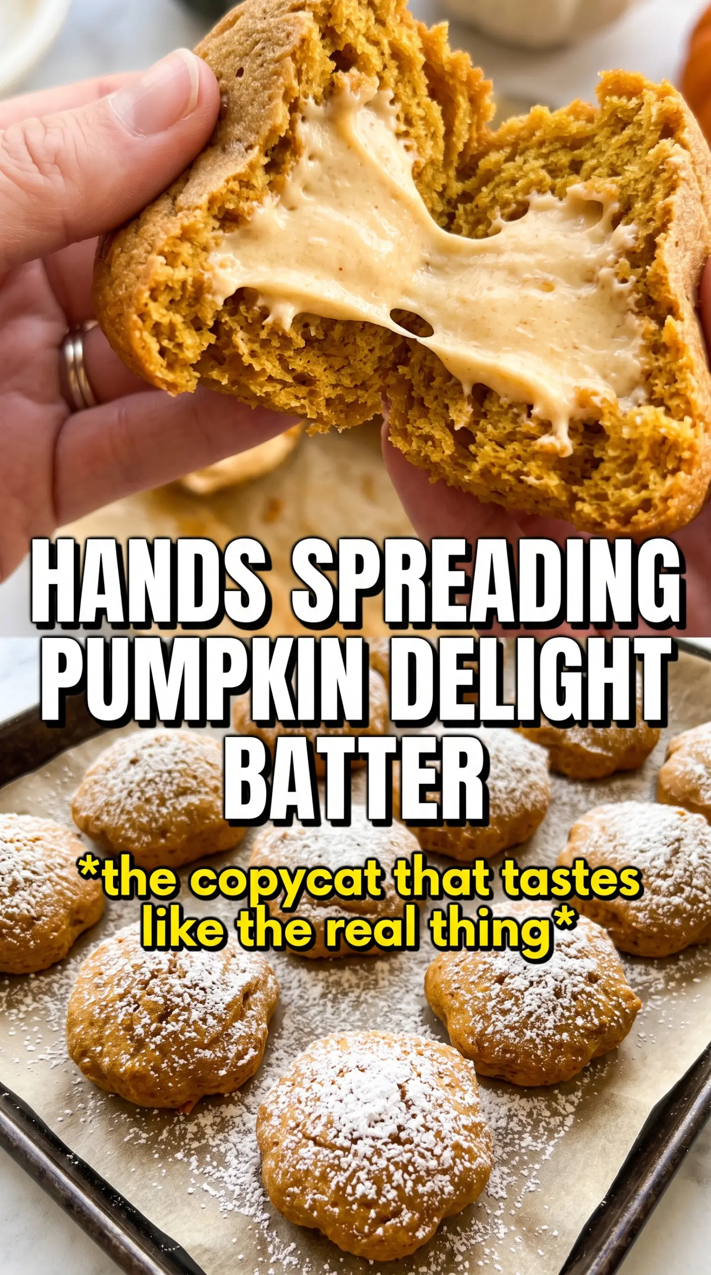 Little Debbie Pumpkin Delights copycat cookies soft chocolate-drizzled sandwich cookies
