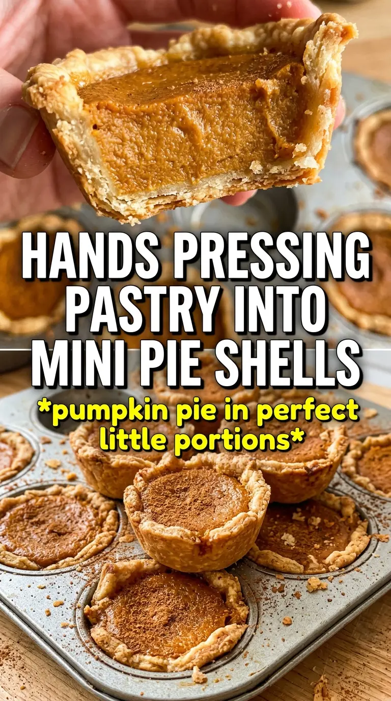 Mini Pumpkin Pies smooth custard golden crust