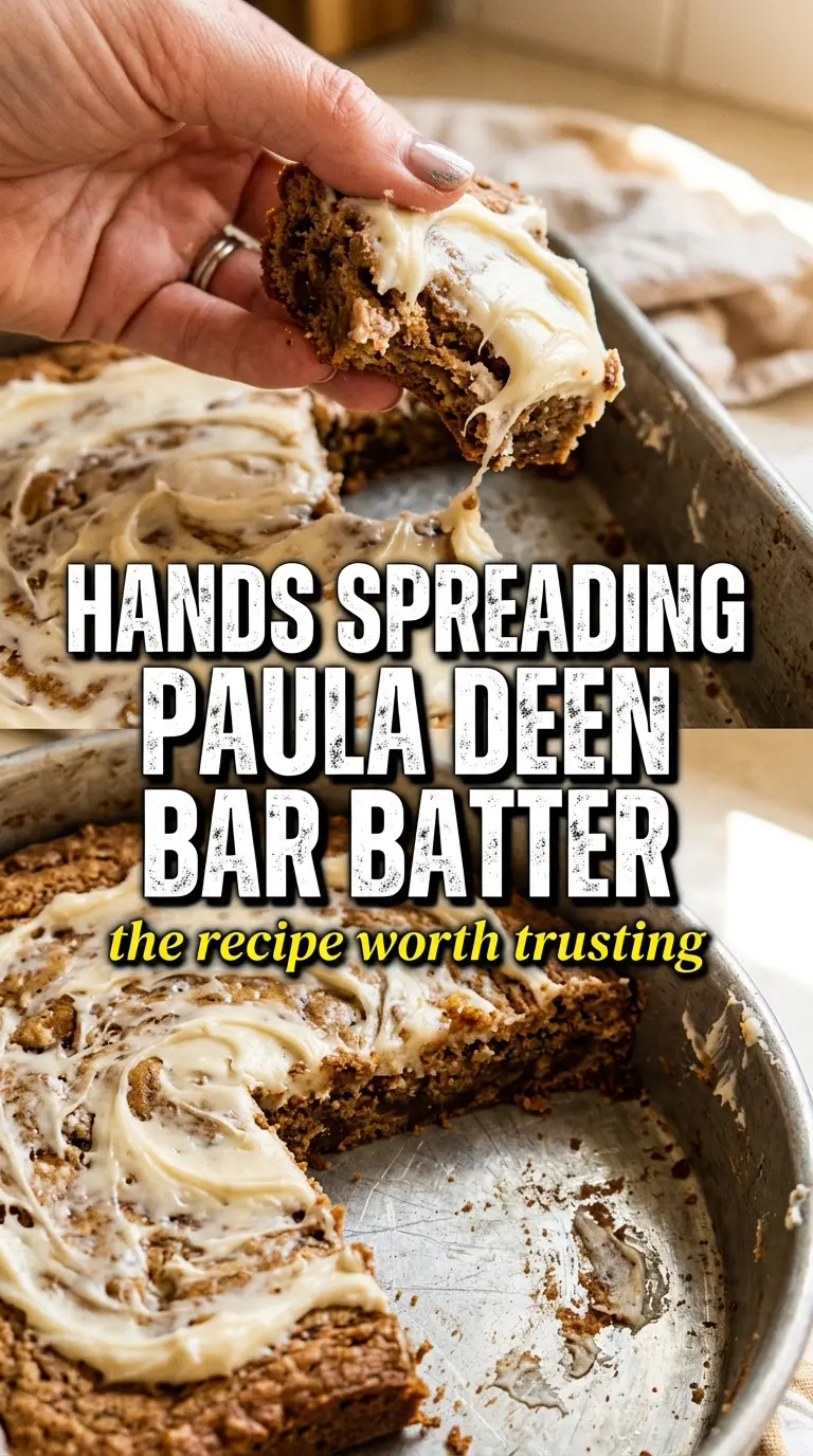 Paula Deen pumpkin bars creamy spiced