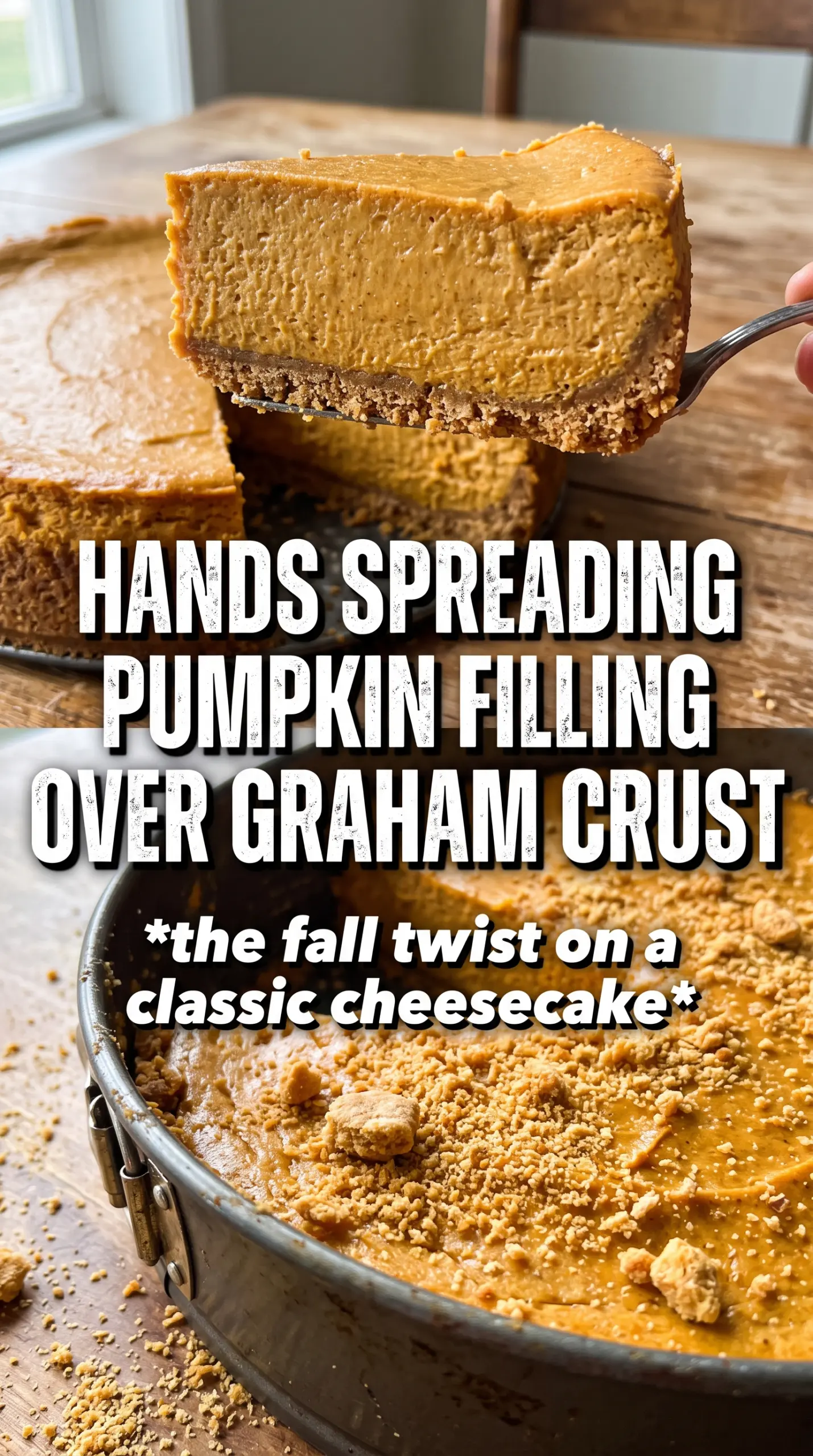 Pumpkin Cheesecake smooth spiced gingersnap