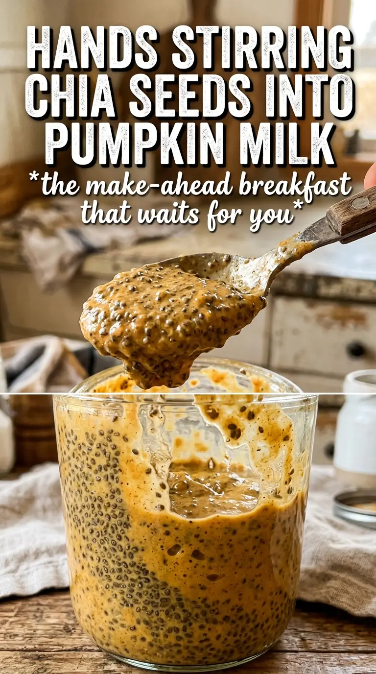 Pumpkin Chia Seed Pudding creamy spiced