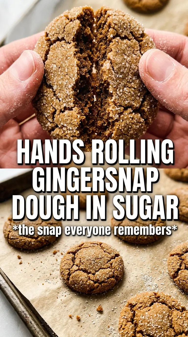 Pumpkin Gingersnap Cookies crinkled sugar-coated spicy