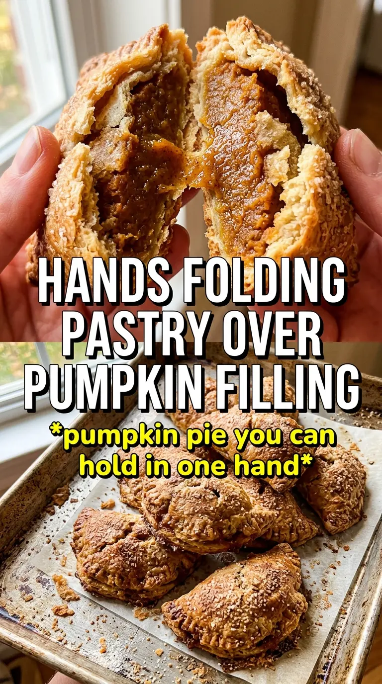 Pumpkin Pasties golden crimped spiced