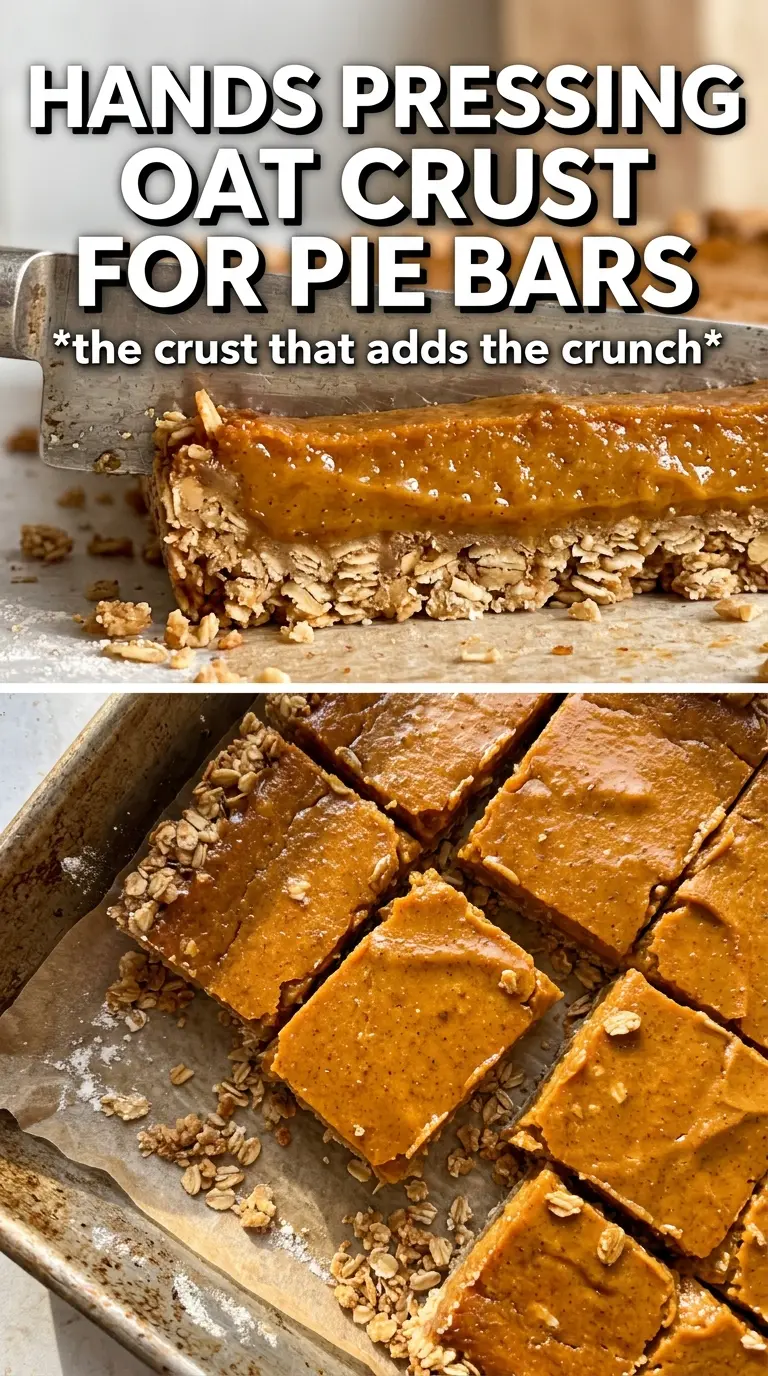 Pumpkin Pie Bars With Oat Crust, crumbly, creamy, spiced