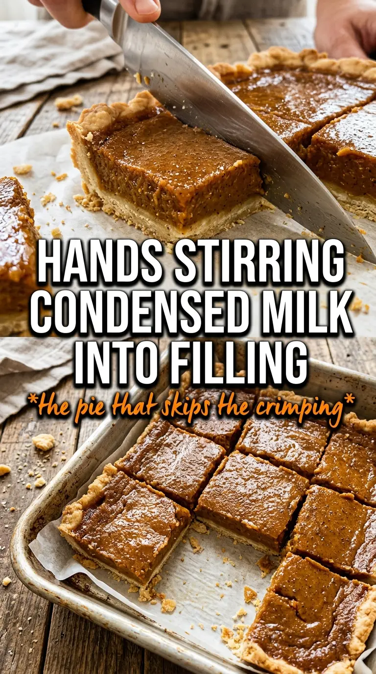 Pumpkin Pie Bars With Sweetened Condensed Milk creamy custard shortbread