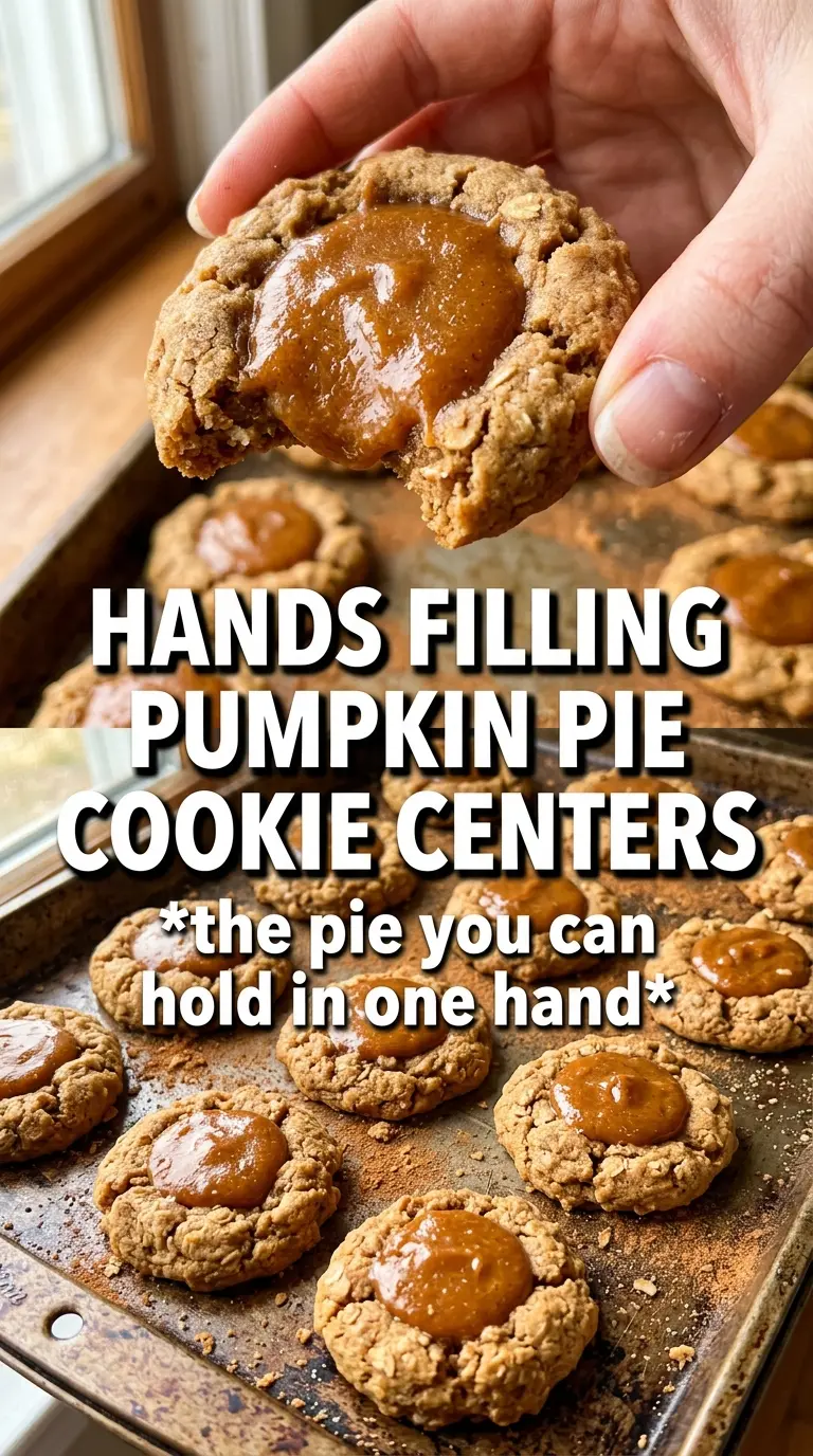 Pumpkin Pie Cookies pastry cups custard whipped cream