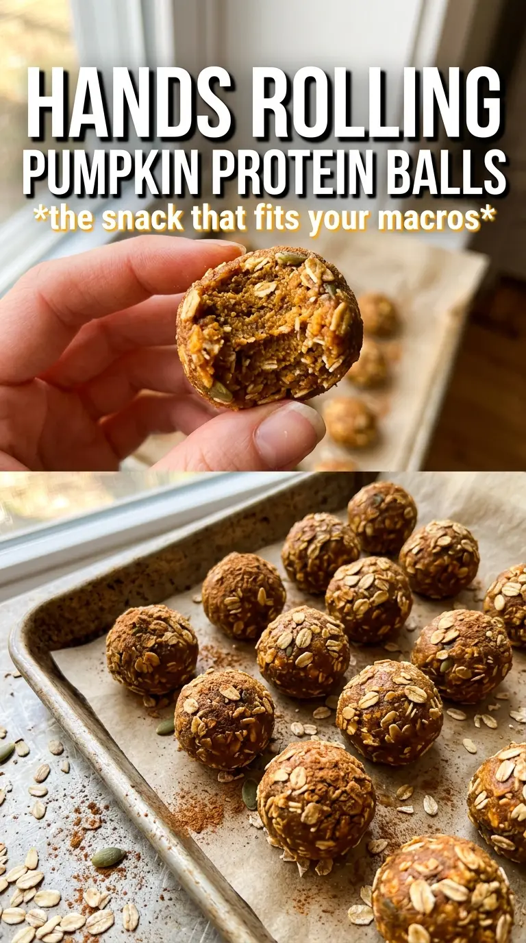 Pumpkin Protein Balls chewy spiced chocolate-chip