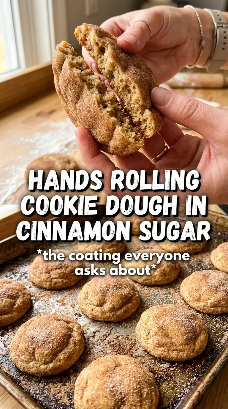 Pumpkin Spice Cookies With Cinnamon Sugar, crinkled, sparkly, golden