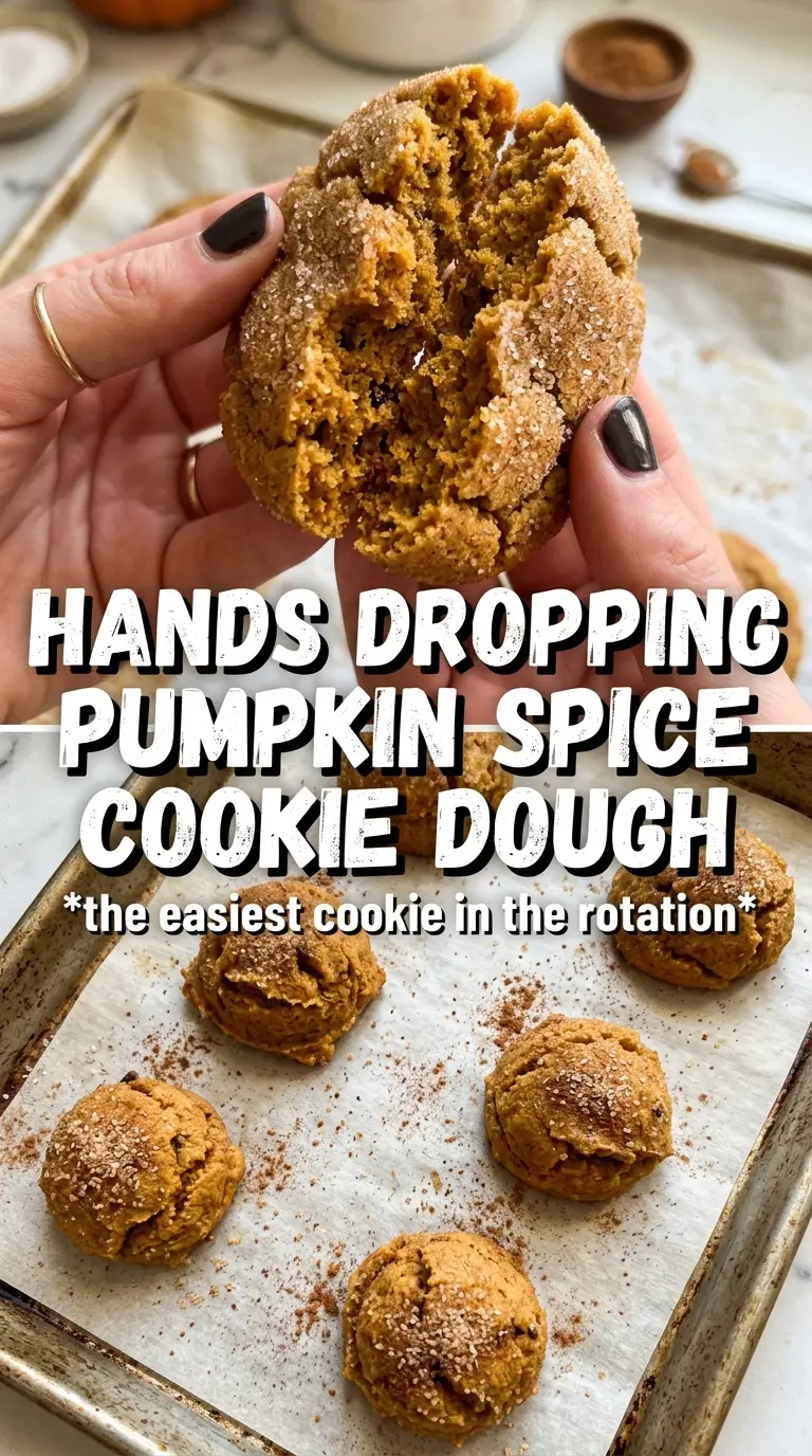 Pumpkin Spice Drop Cookies soft glazed