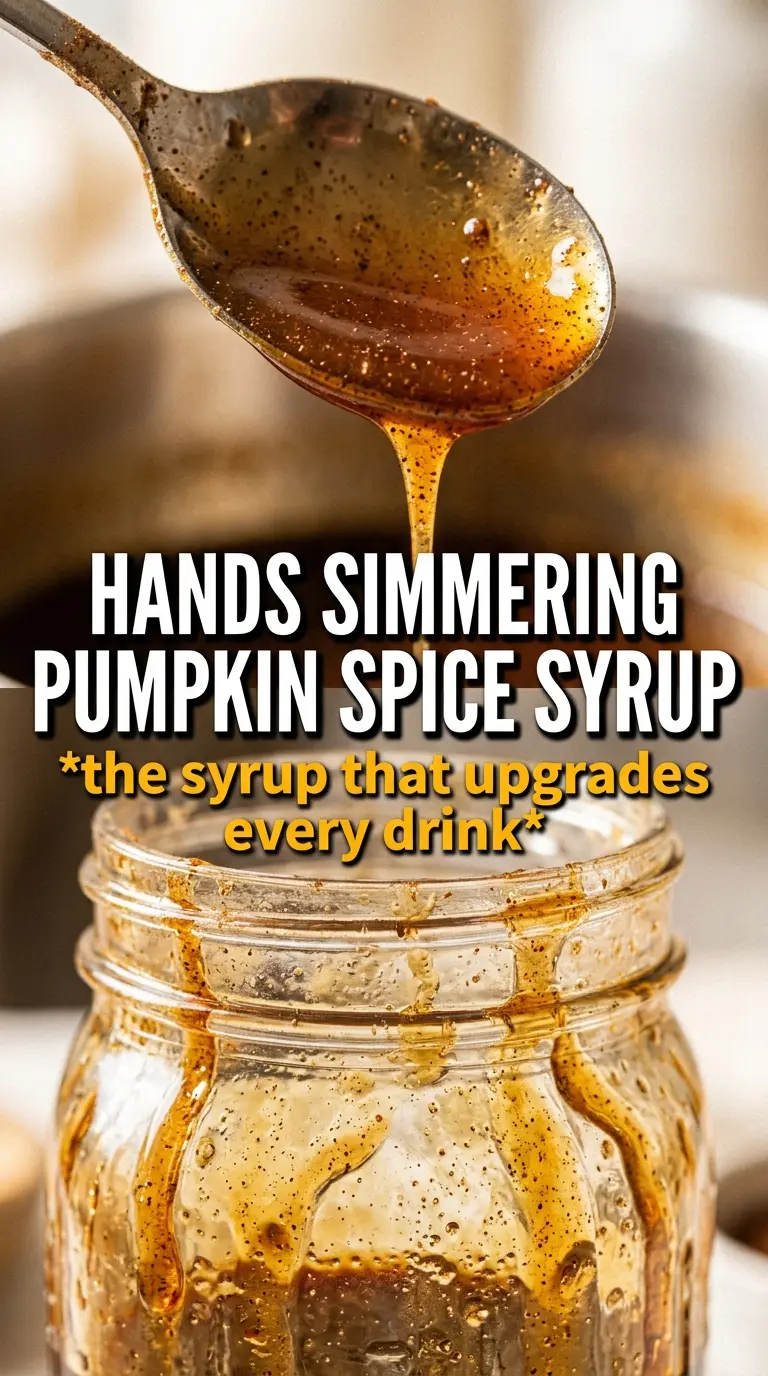 Pumpkin Spice Syrup golden spiced syrup