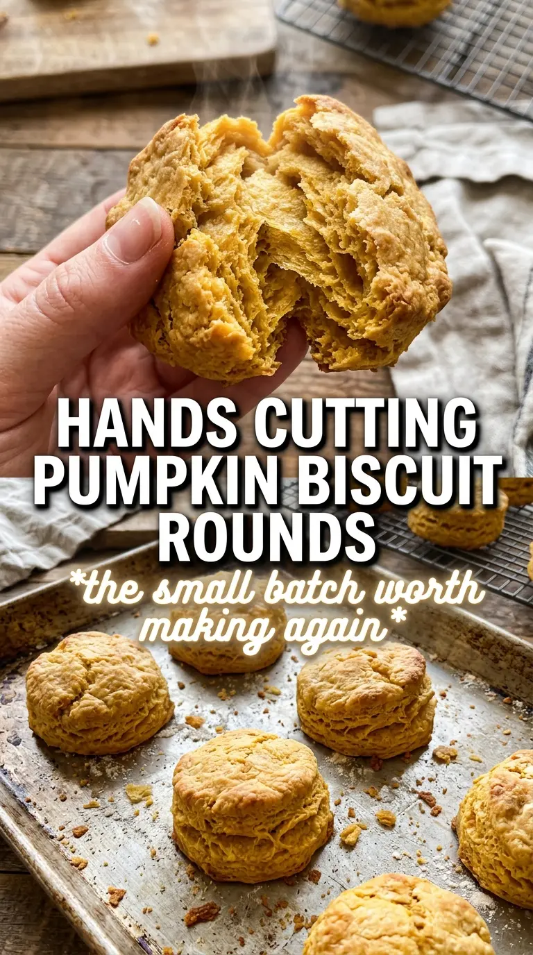 Small Batch Pumpkin Biscuits flaky tender golden