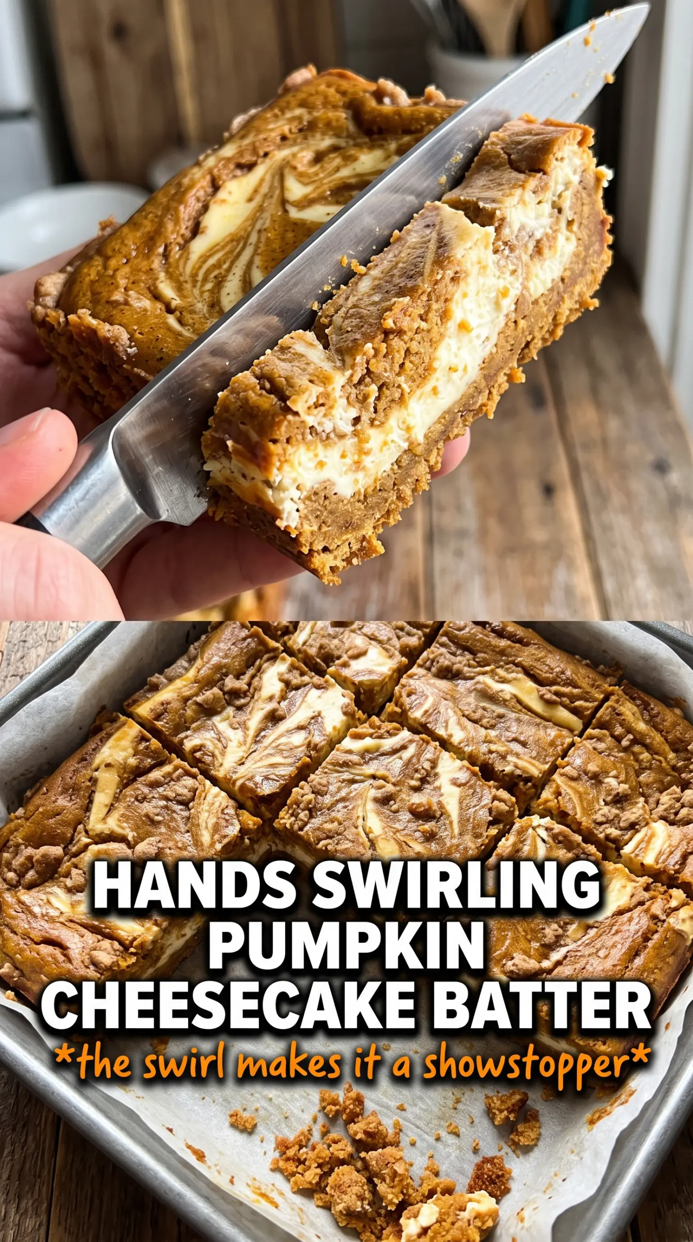 Swirled pumpkin cheesecake bars creamy spiced bars